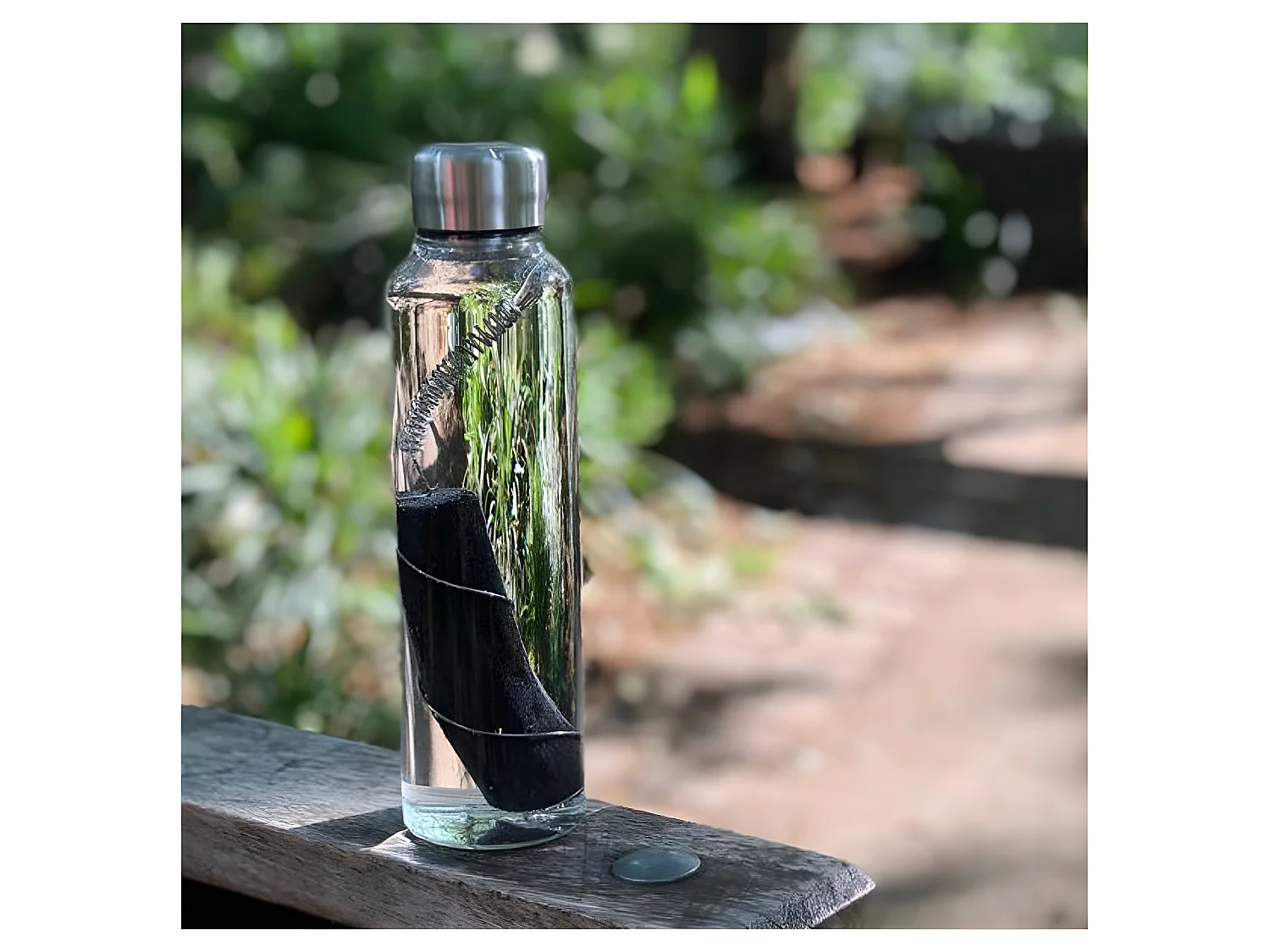 ¡agua buena ! Botella purificadora de agua y carbón