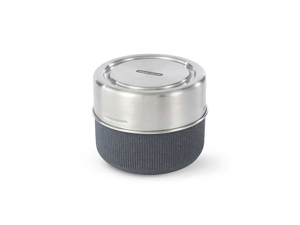 Lunch pot en verre et silicone Gris  Black and Blum