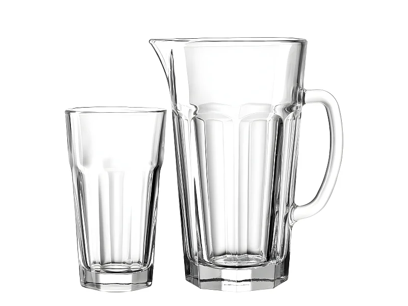 Set de 6 verres et pichet assortis Transparent  Leonardo
