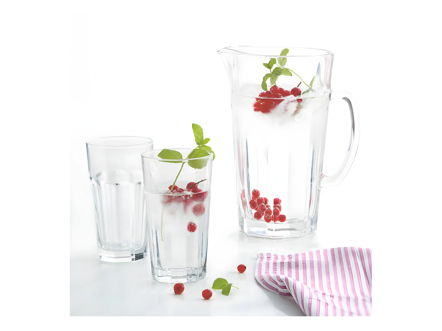 Set de 6 verres et pichet assortis Transparent  Leonardo