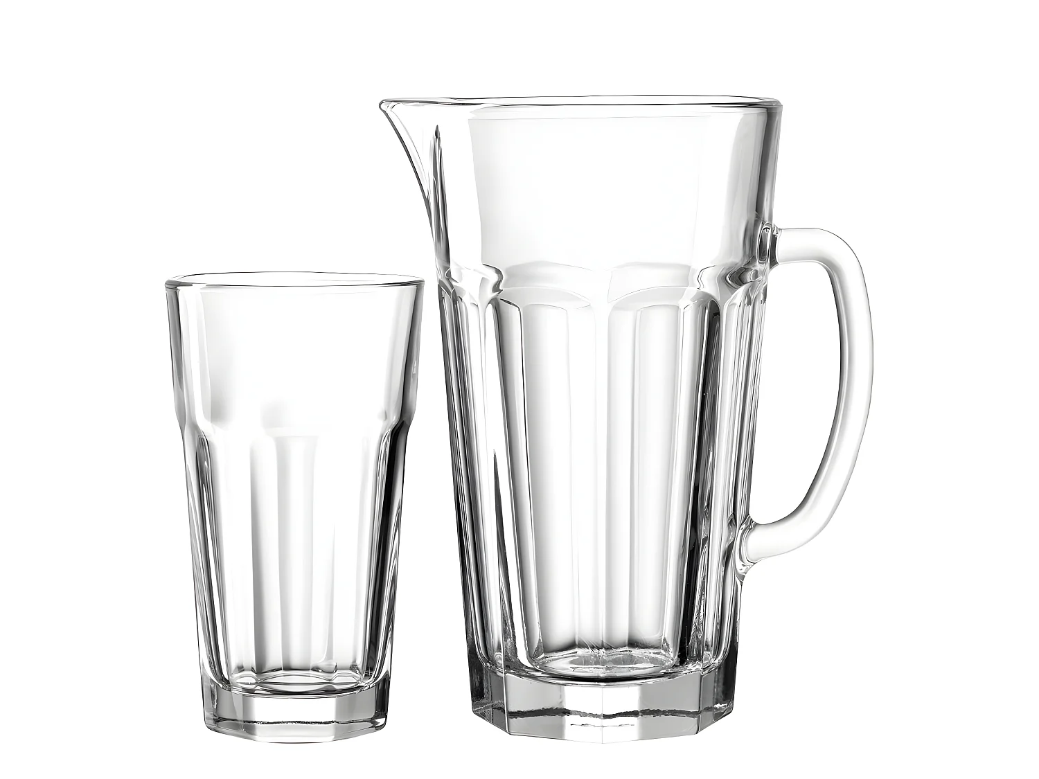 Set de 6 verres et pichet assortis Transparent  Leonardo
