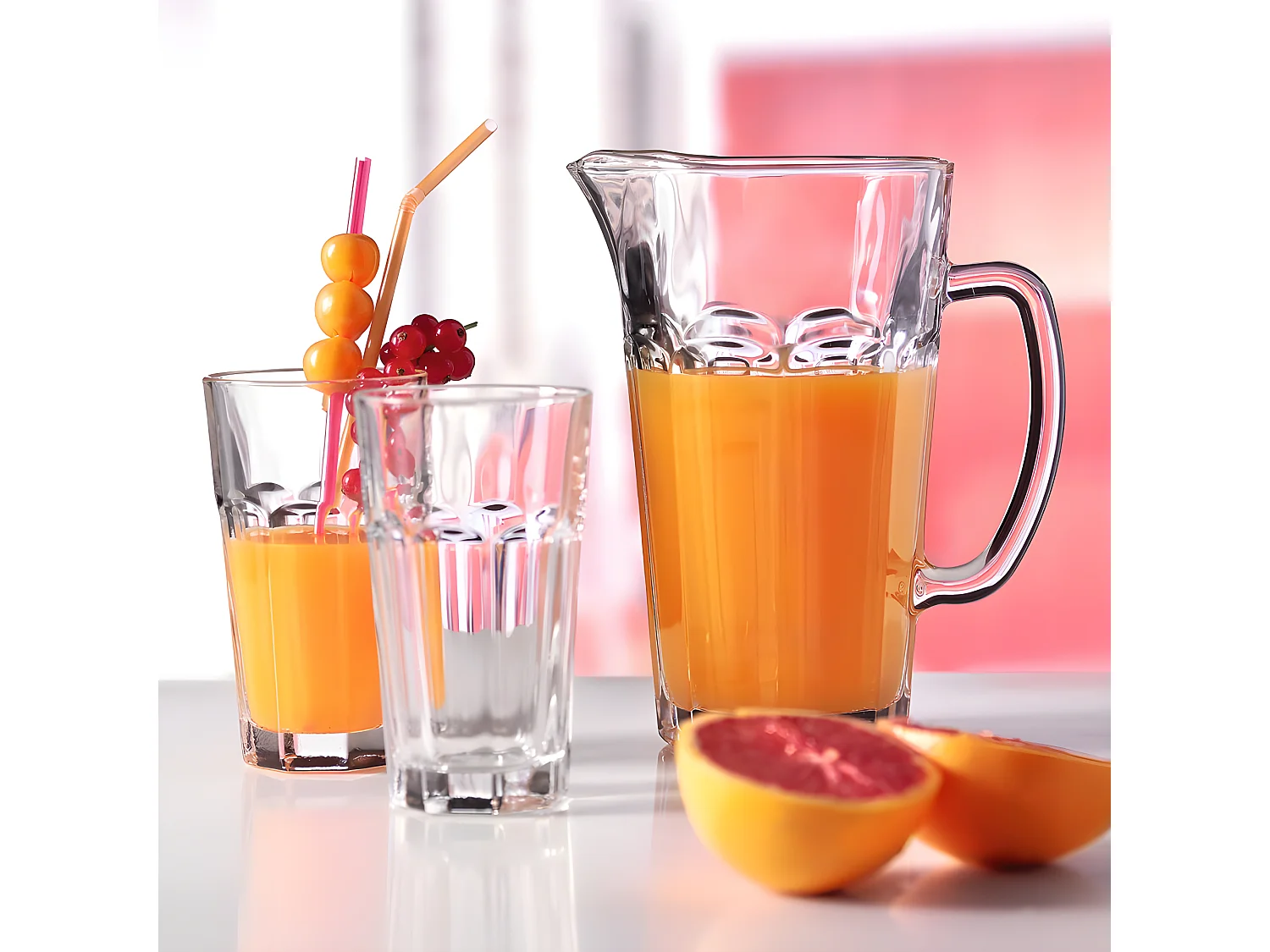 Set de 6 verres et pichet assortis Transparent  Leonardo