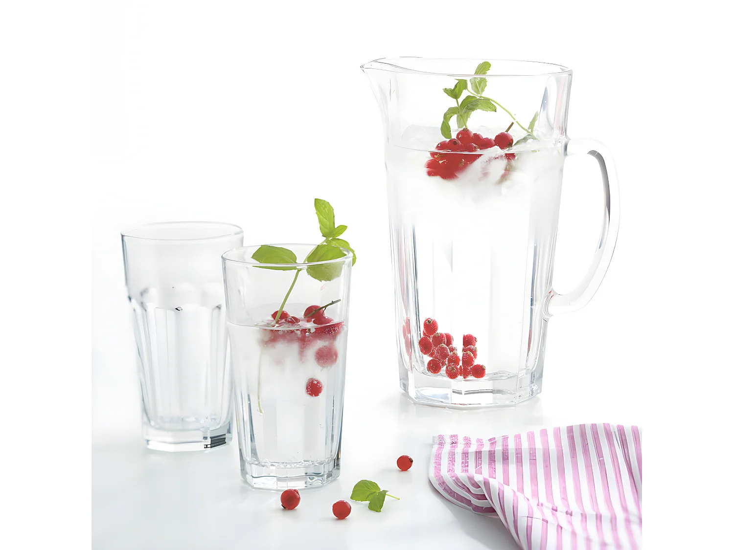 Set de 6 verres et pichet assortis Transparent  Leonardo