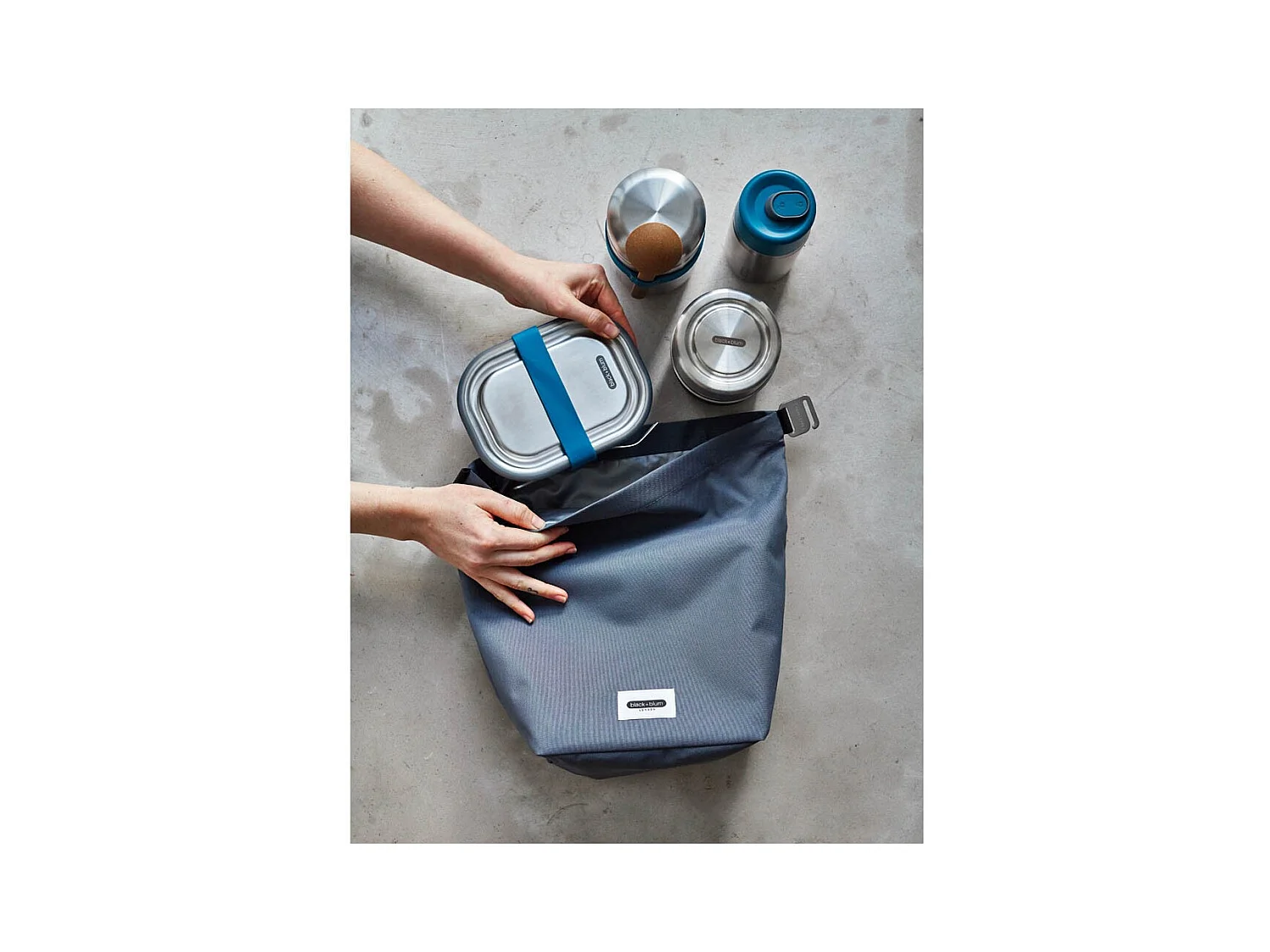 Lunch bag étanche et isotherme Gris  Black and Blum