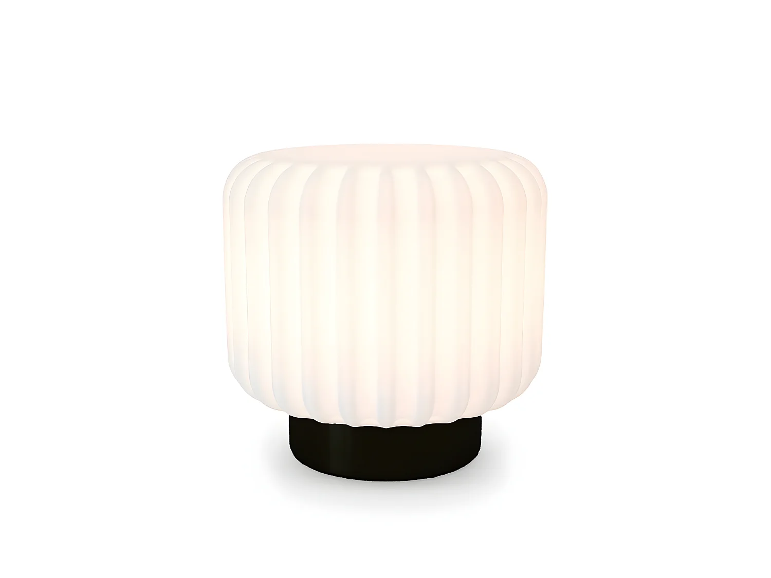 Lampada in pizzo XL h 29cm in polietilene nero