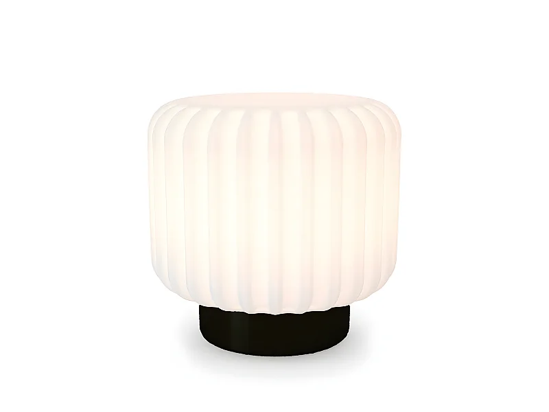 Lampe Dentelles XL h 29cm Noir  Atelier Pierre