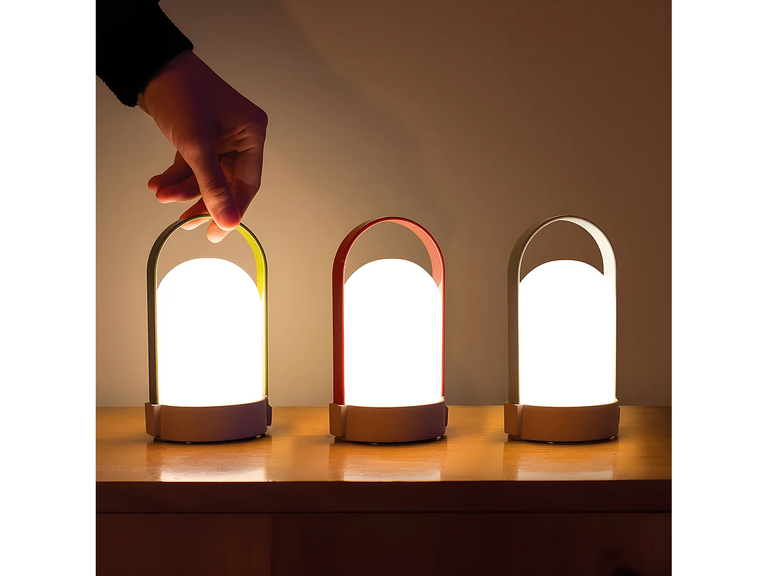 Trio di lampade nomadi classiche di Uri