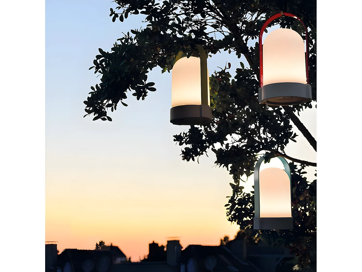 Trio di lampade nomadi classiche di Uri