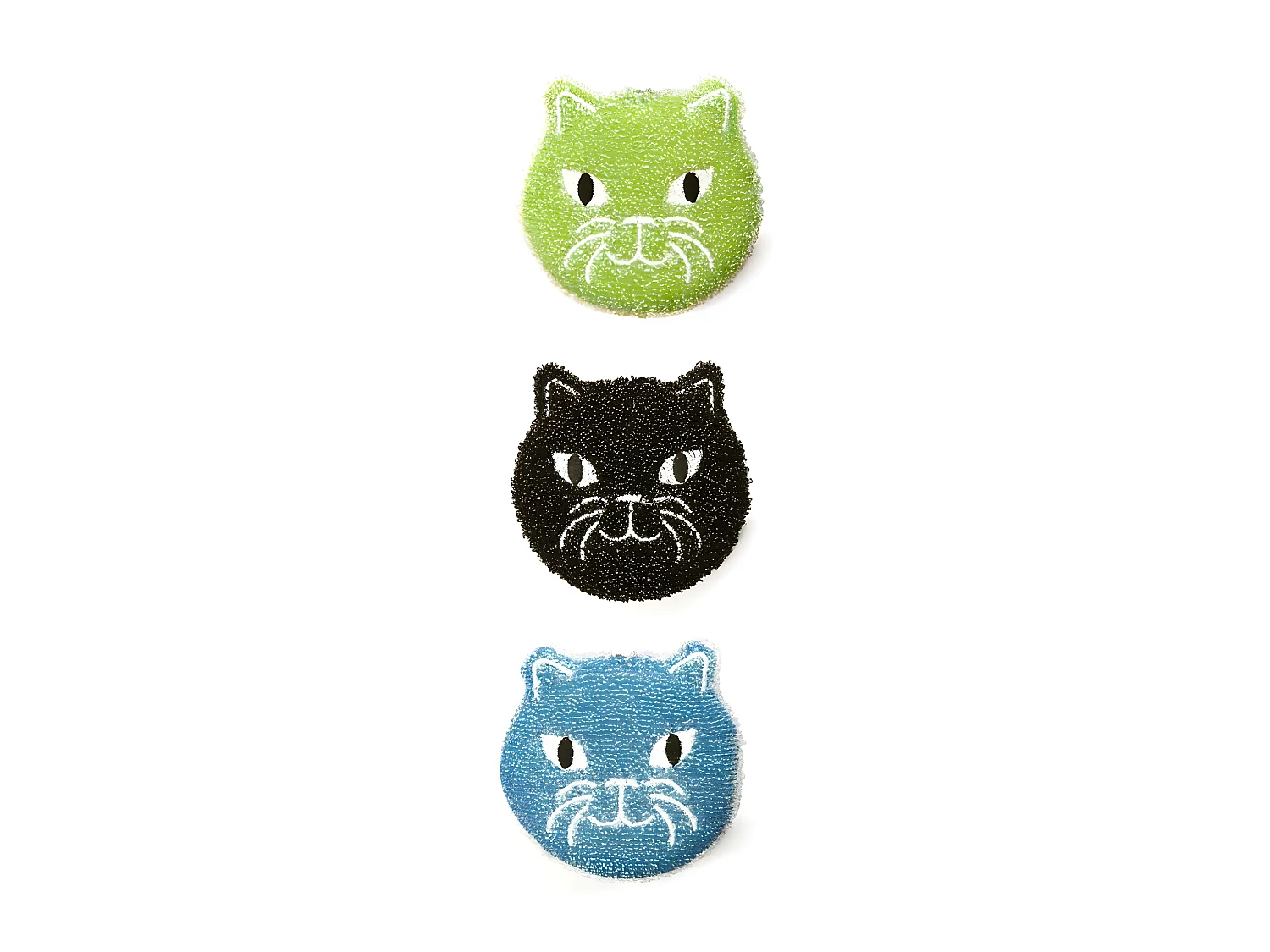 Set de 3 éponges Multicolore Chatons Kikkerland