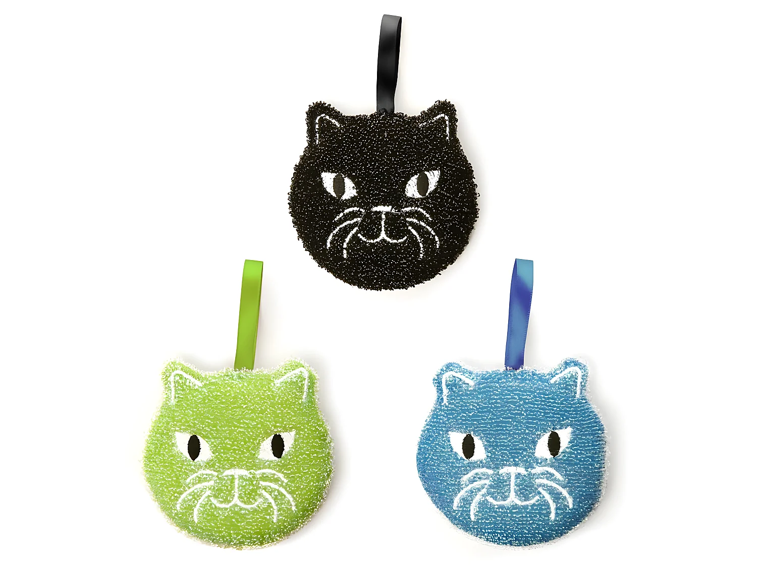 Set de 3 éponges Multicolore Chatons Kikkerland