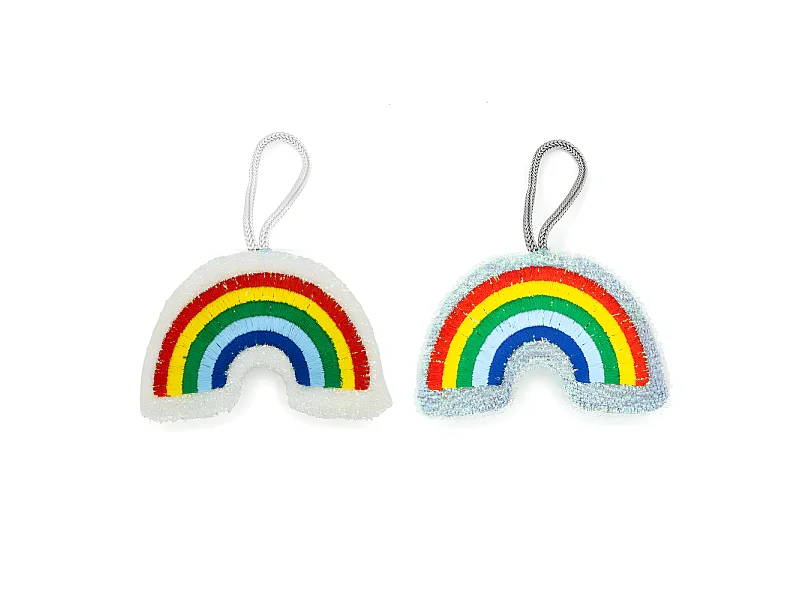 Lot de 2 éponges à vaisselle Arc-en-Ciel Multicolore  Kikkerland