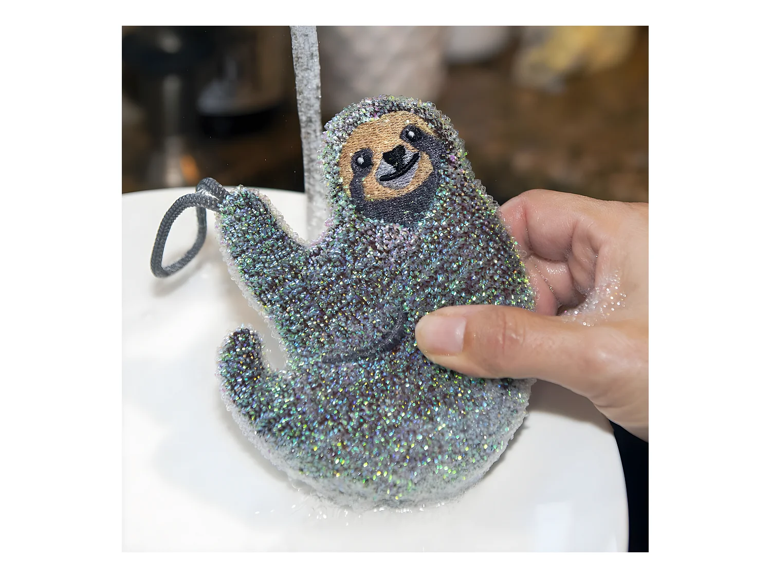 Set de 3 éponges Multicolore Paresseux Kikkerland