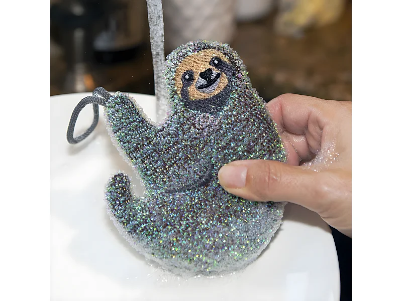 Set de 3 éponges Multicolore Paresseux Kikkerland