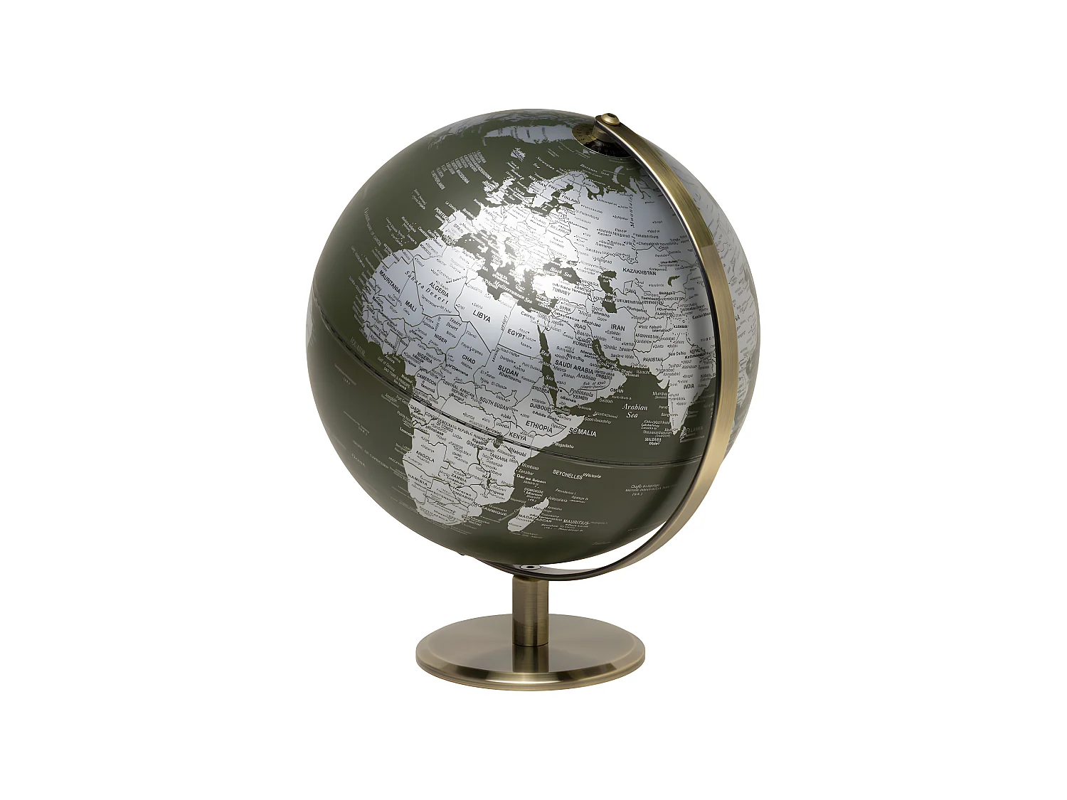 Globe terrestre lumineux vert Vert  Gentlemen's Hardware