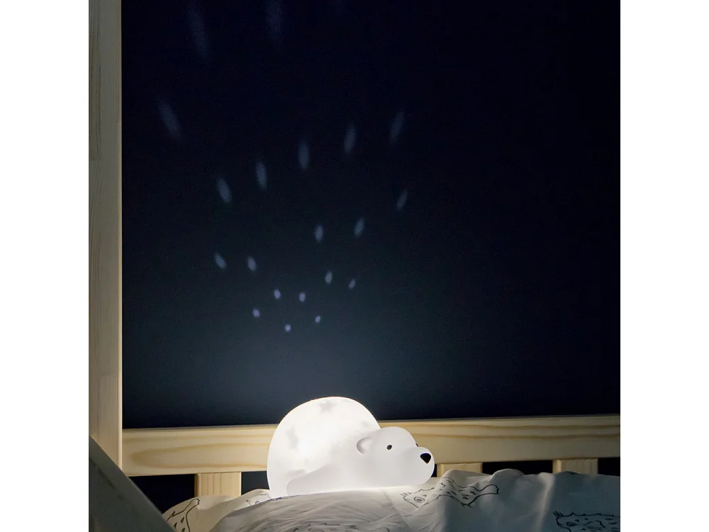 Veilleuse et projecteur Björn Blanc  Mr Maria