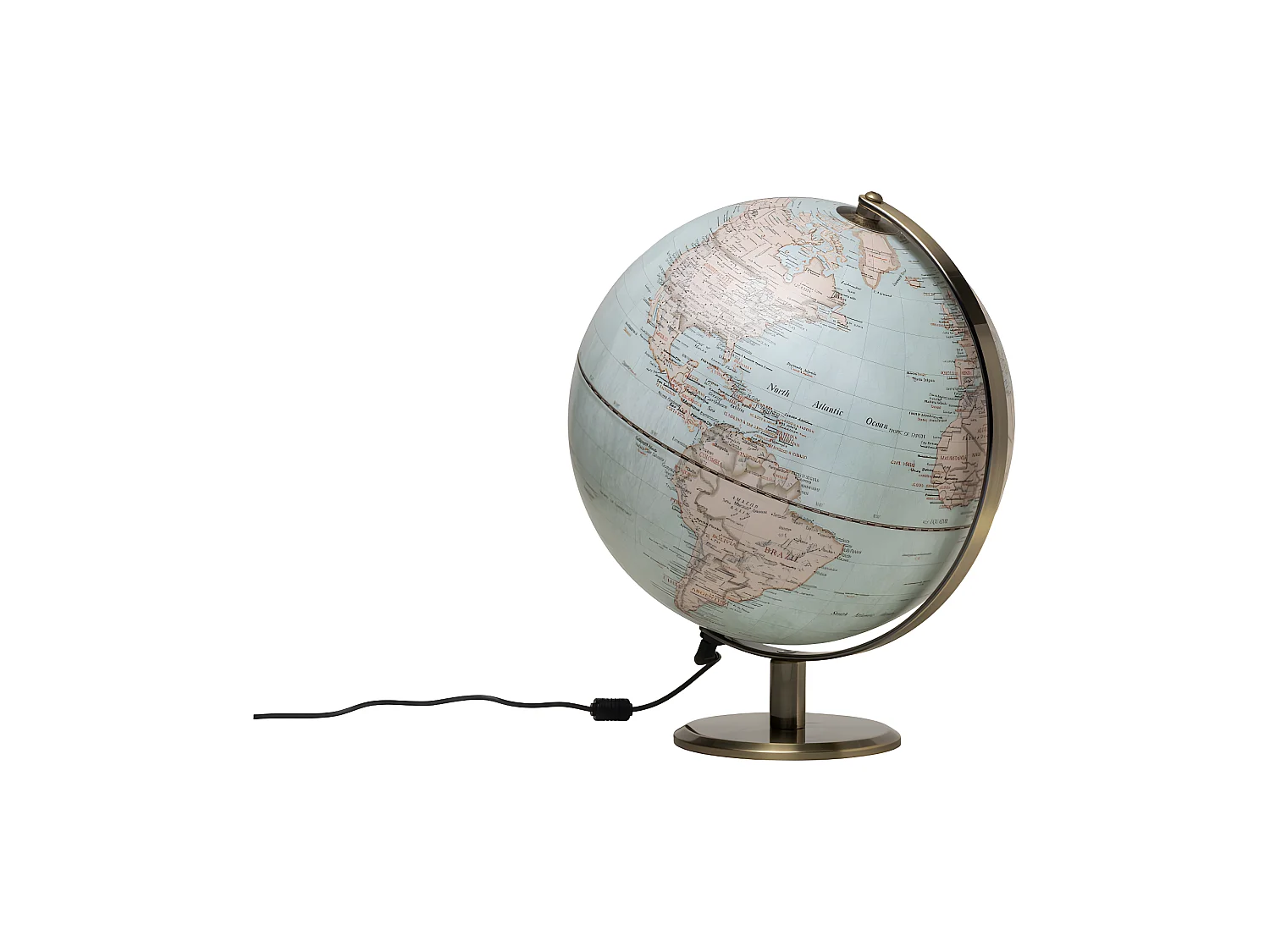 Globe terrestre lumineux vintage Multicolore  Gentlemen's Hardware