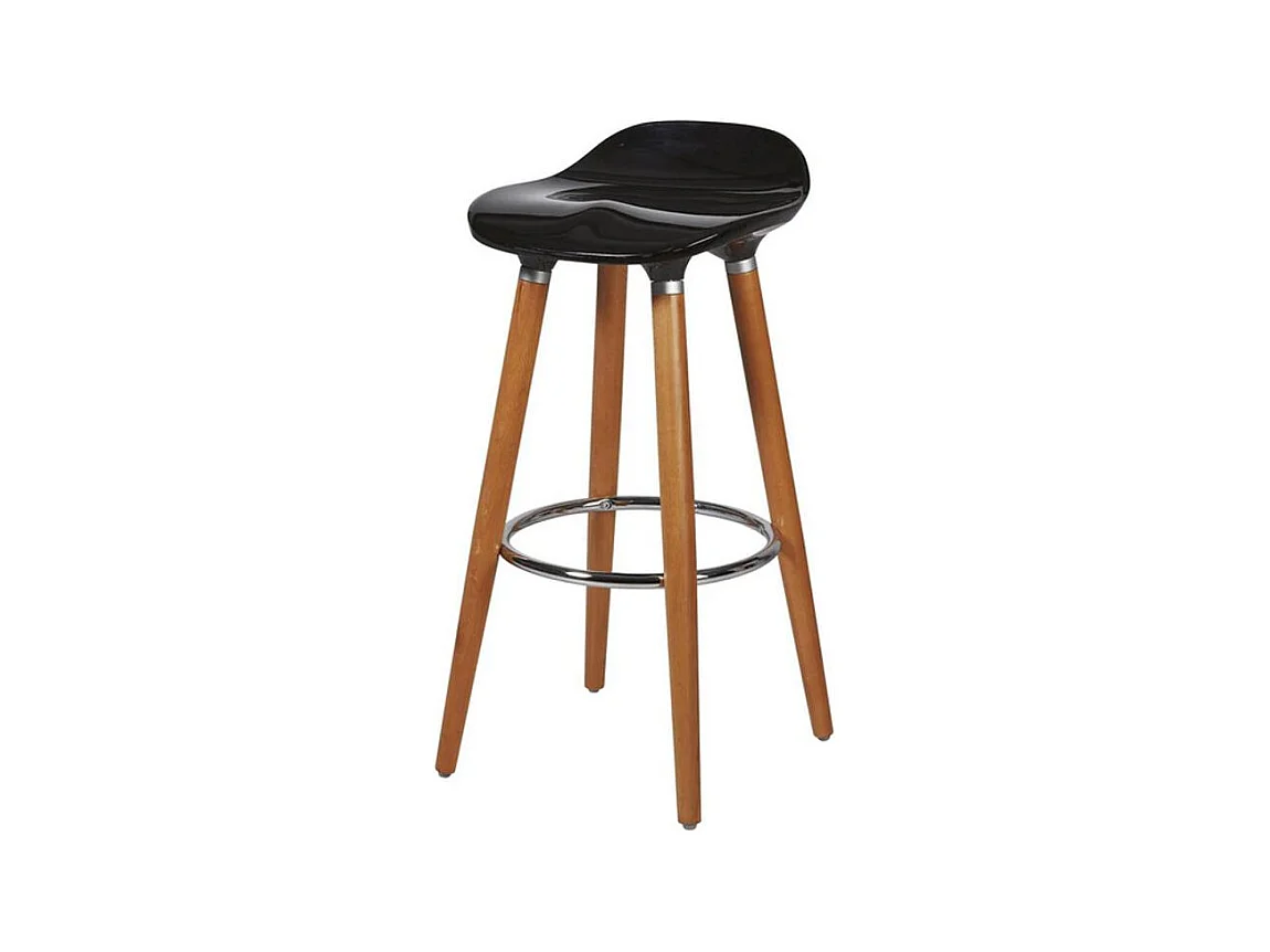 Lot de 2 Tabourets de Bar "Corela" 80cm Noir