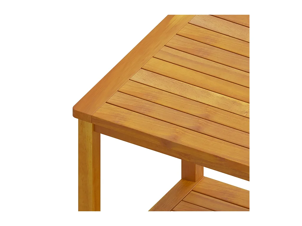 Tavolino in Legno Massello di Acacia 45x45x45 cm