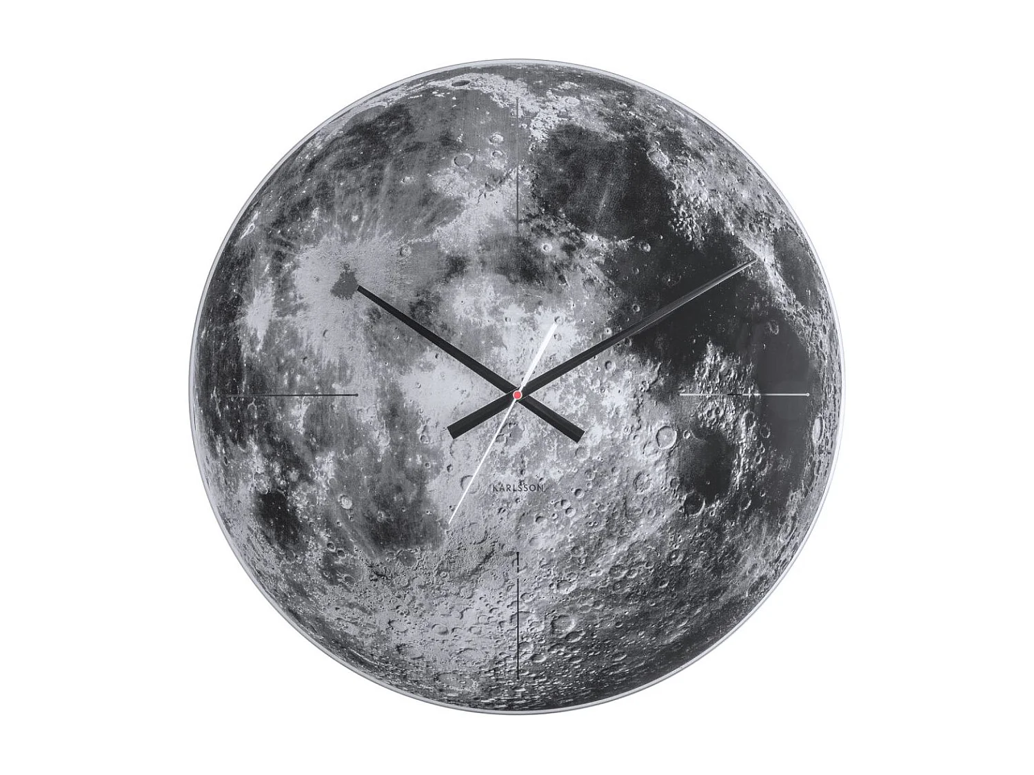 Wandklok Moon - Grijs- Ø60cm