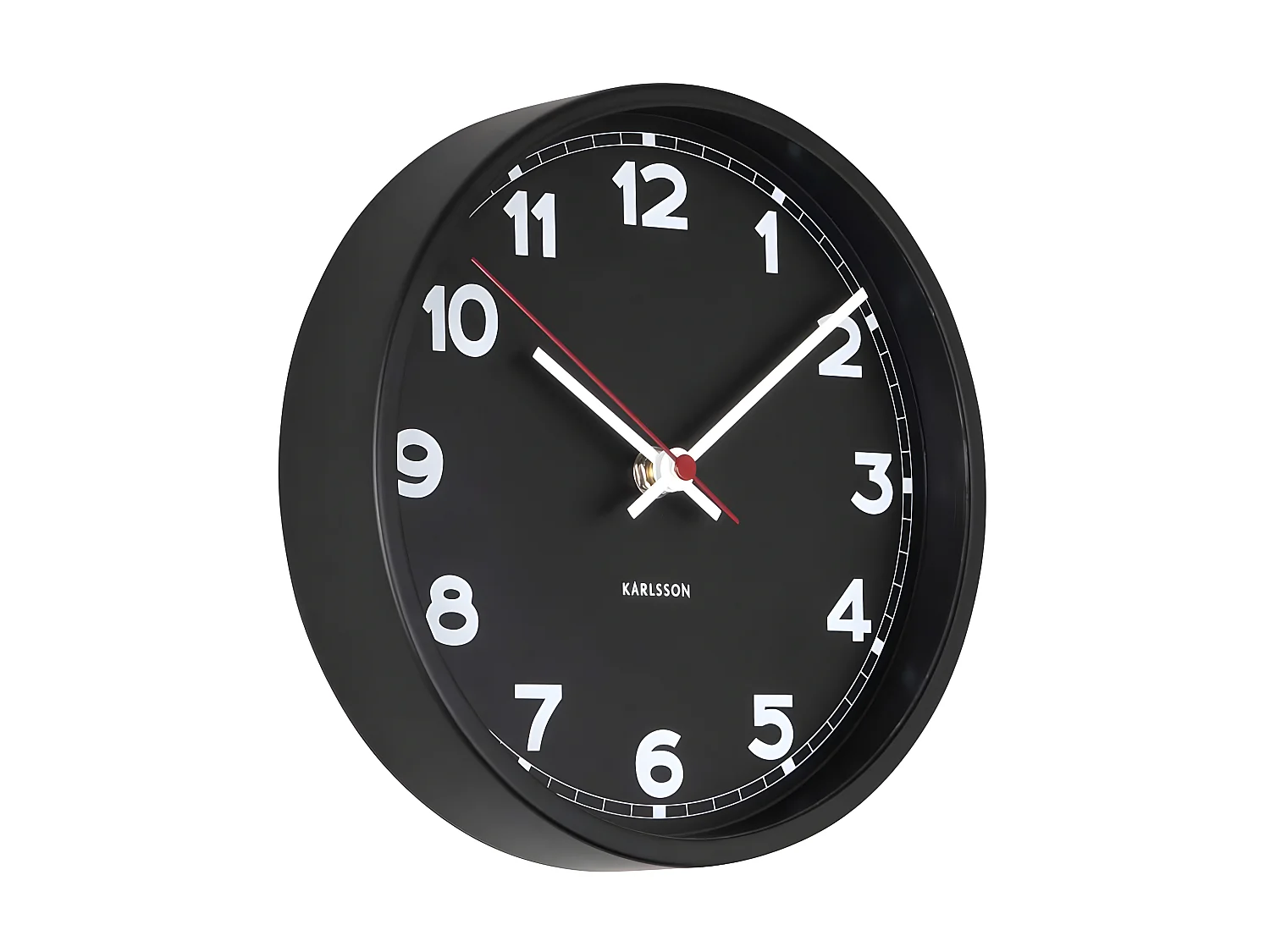 Nuevo reloj clásico redondo de metal de 20 cm