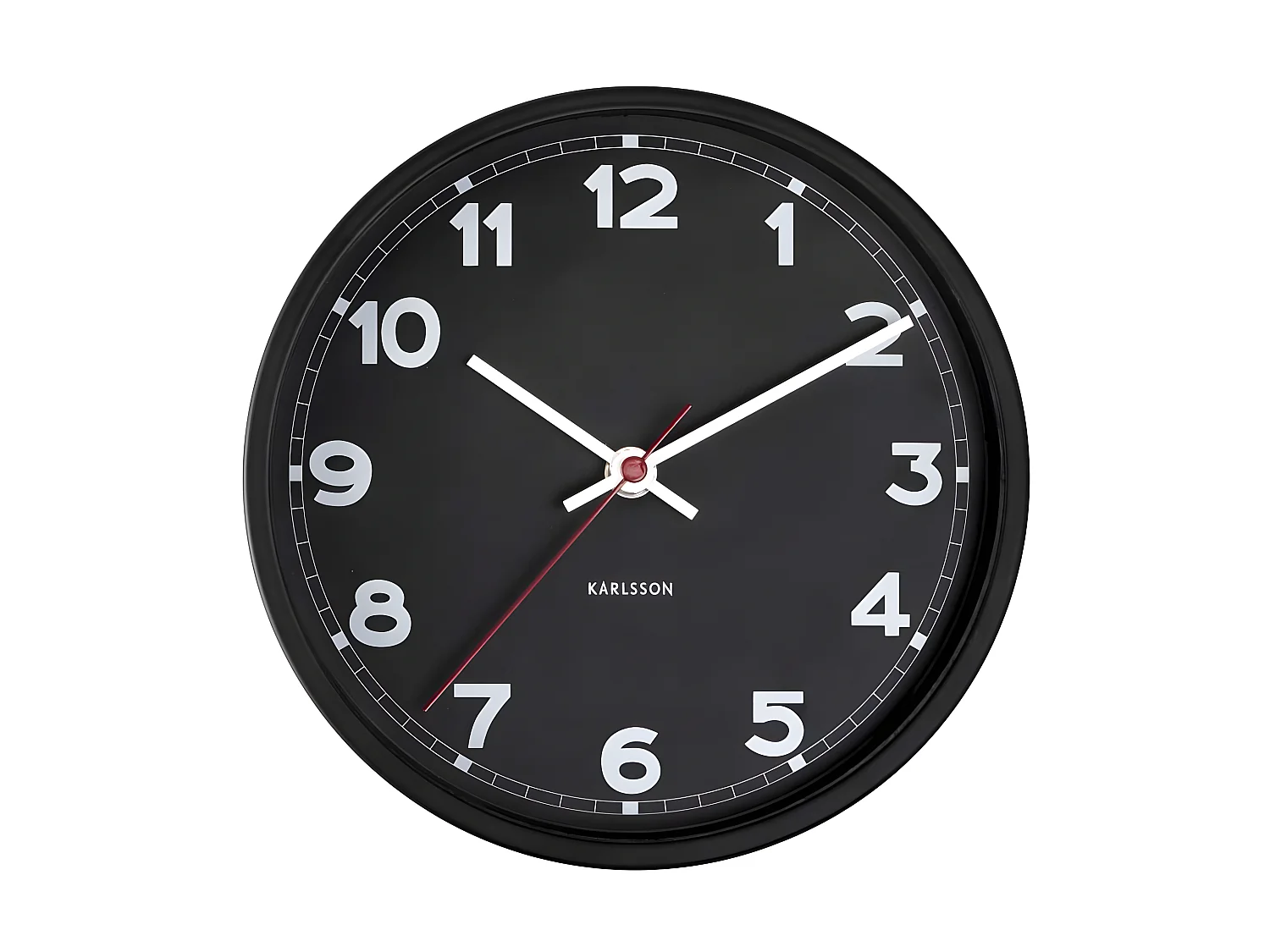 Nuevo reloj clásico redondo de metal de 20 cm