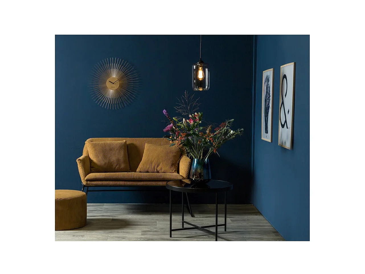 Horloge en métal Peony 60 cm