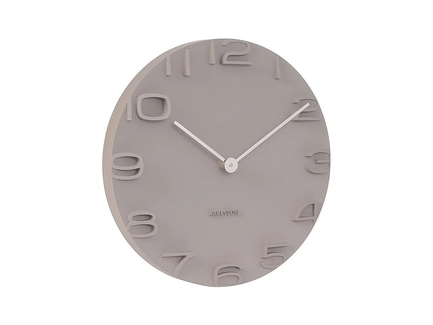 Horloge moderne avec aiguilles chromées On the Edge