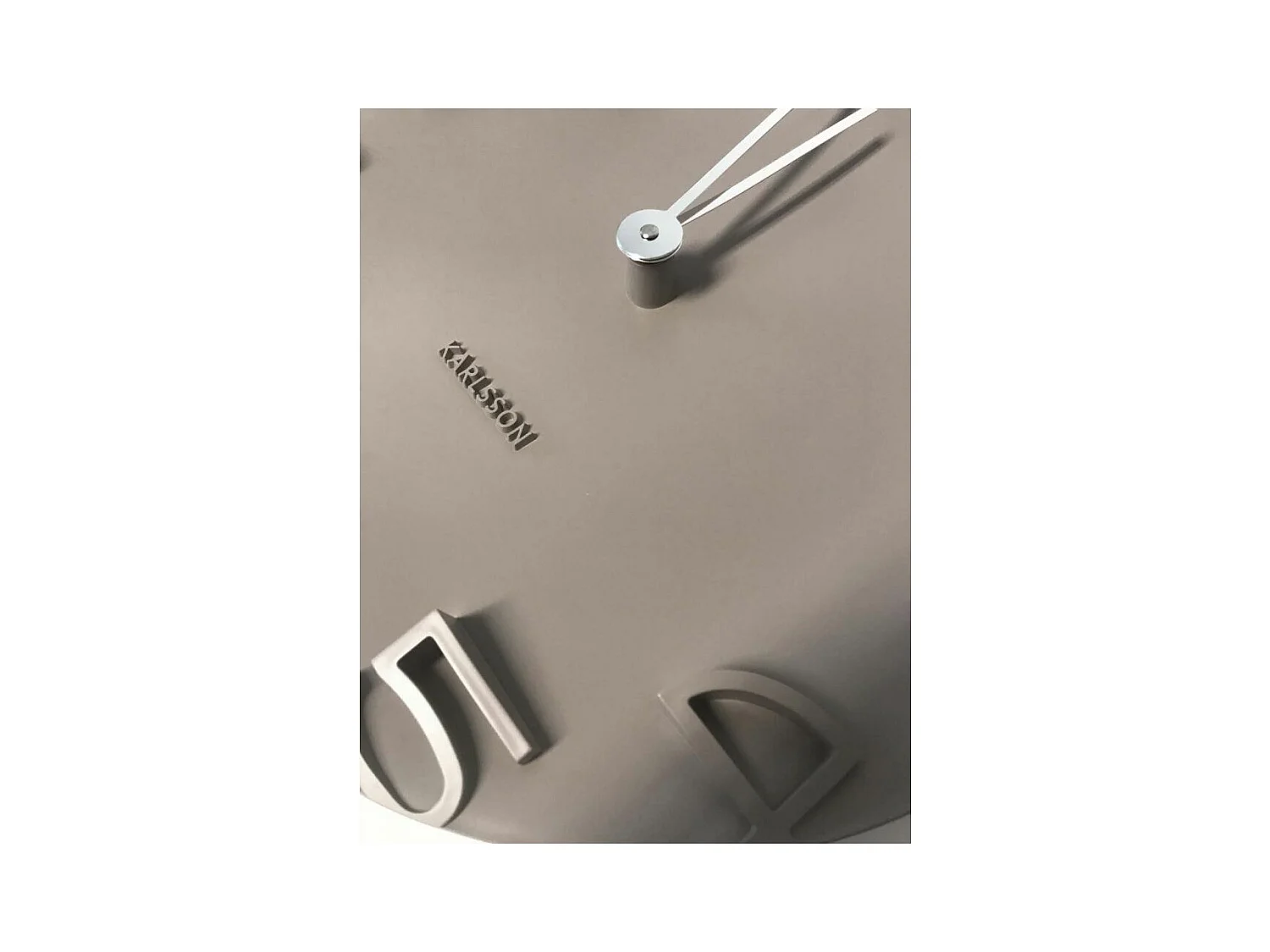 Zegar ścienny On The Edge - Ciepły szary - Ø42cm