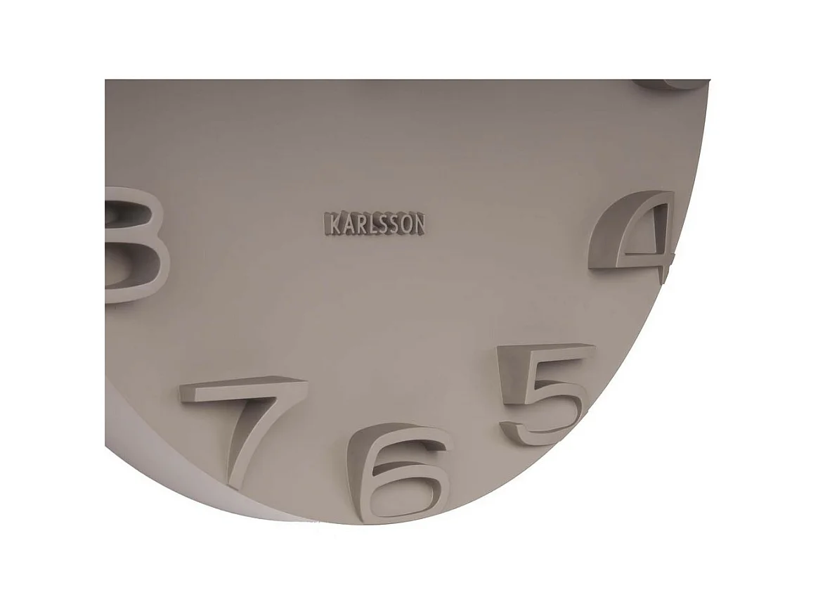 Zegar ścienny On The Edge - Ciepły szary - Ø42cm