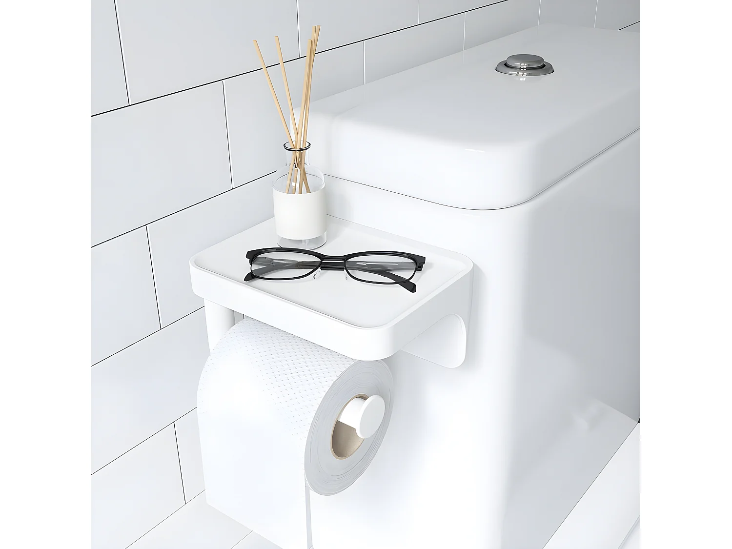 Support papier toilette Flex Blanc  Umbra
