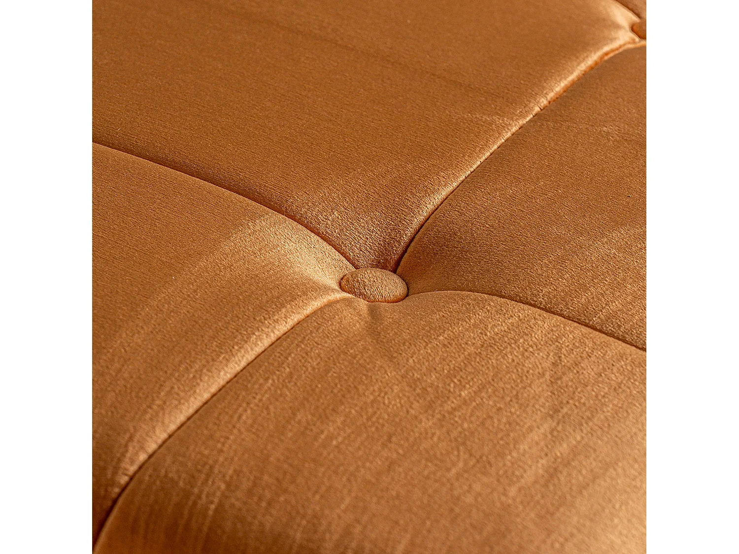 Repose- pied en polyester ocre 60x60x42 cm