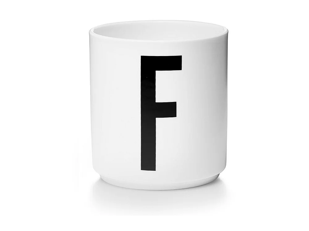 Tasse blanche Design Letters Blanc F Design Letters