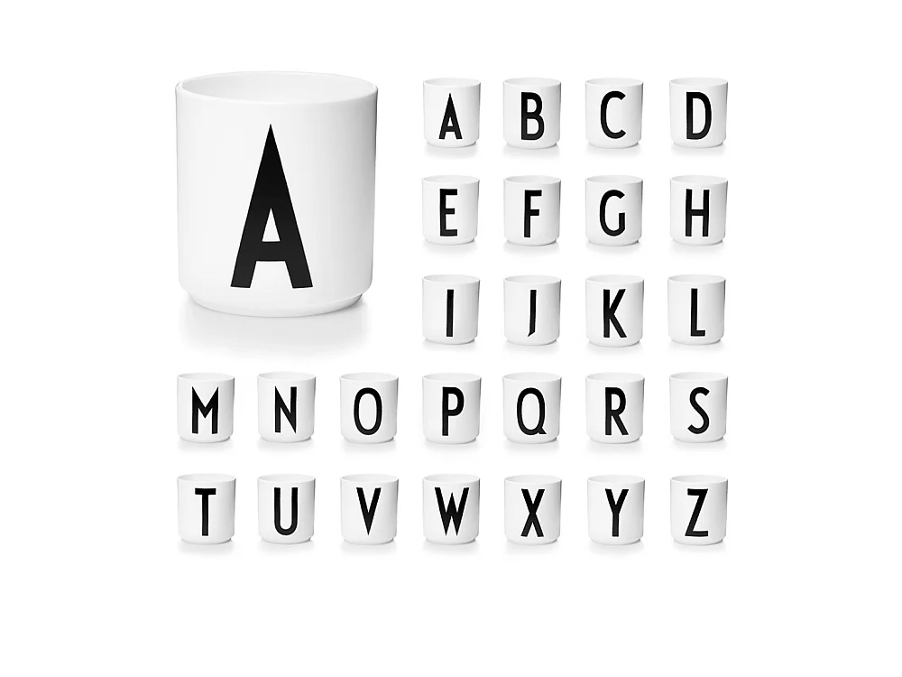 Tasse blanche Design Letters Blanc A Design Letters