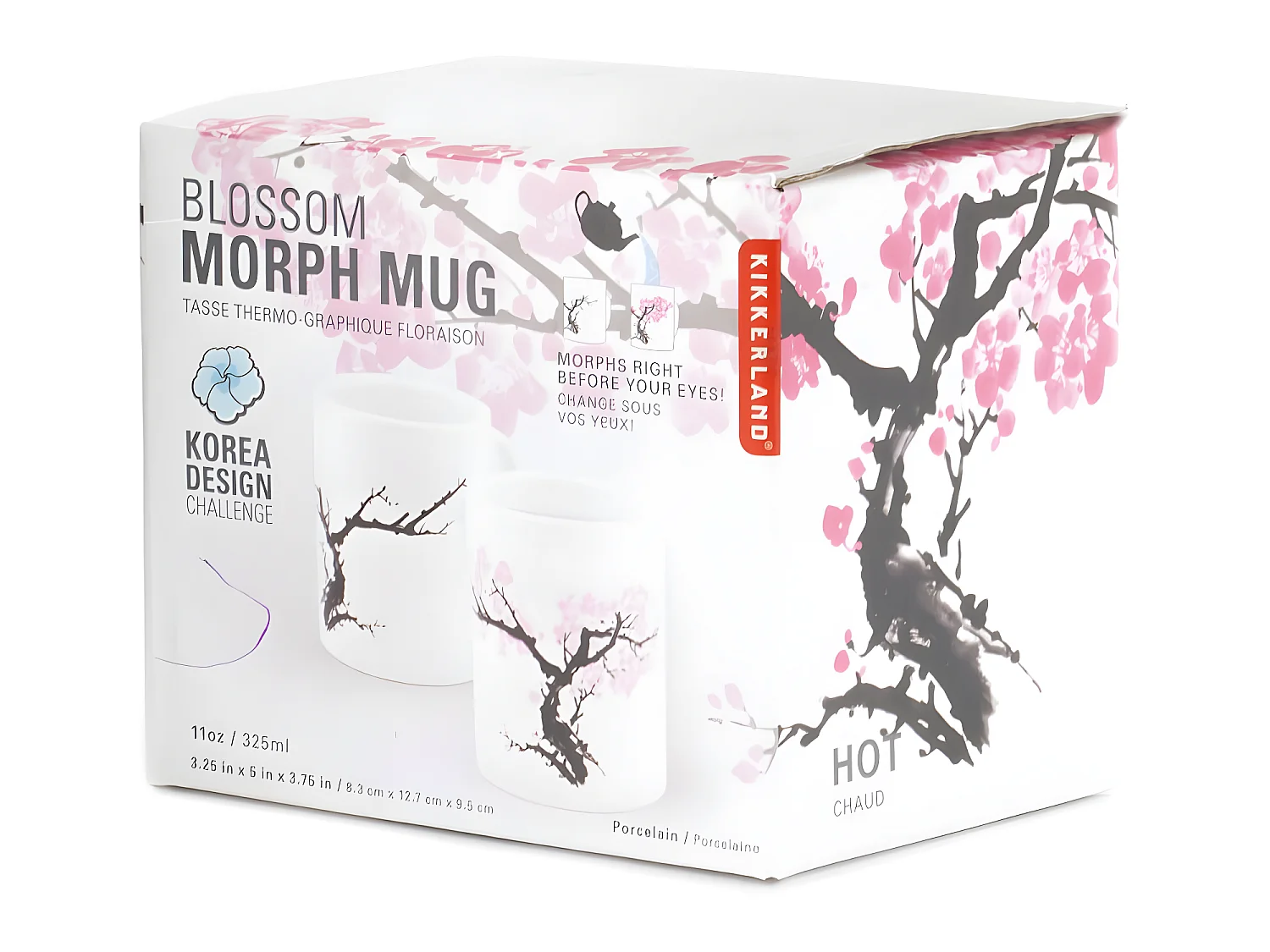 Mug Cerisier Morph Blanc  Kikkerland