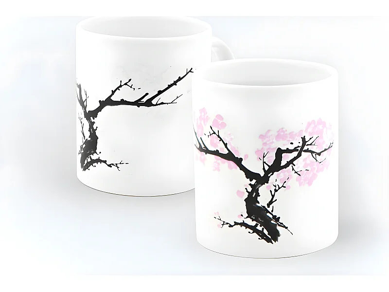 Mug Cerisier Morph Blanc  Kikkerland