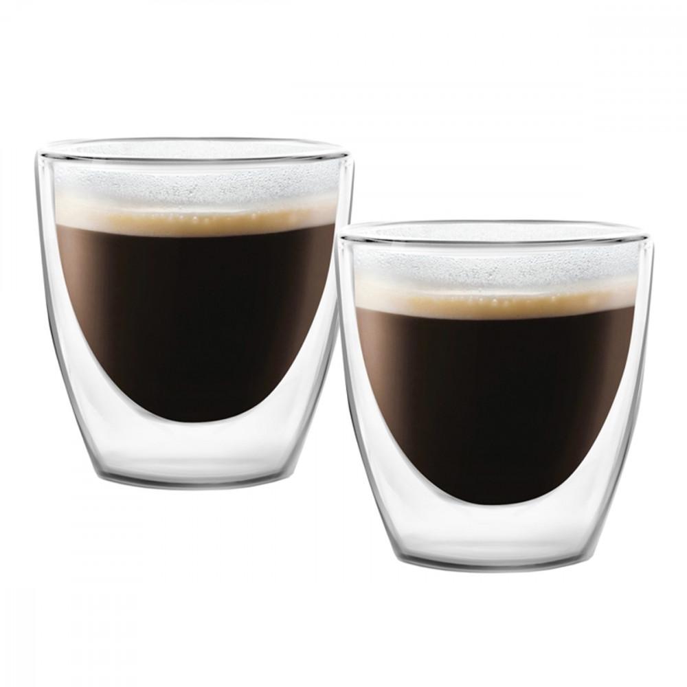 Set De 2 Tasses à Expresso Double Paroi 80ml