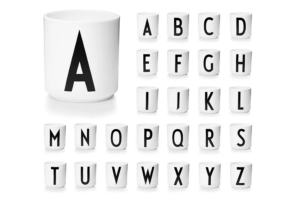 Tasse blanche Design Letters Blanc L Design Letters