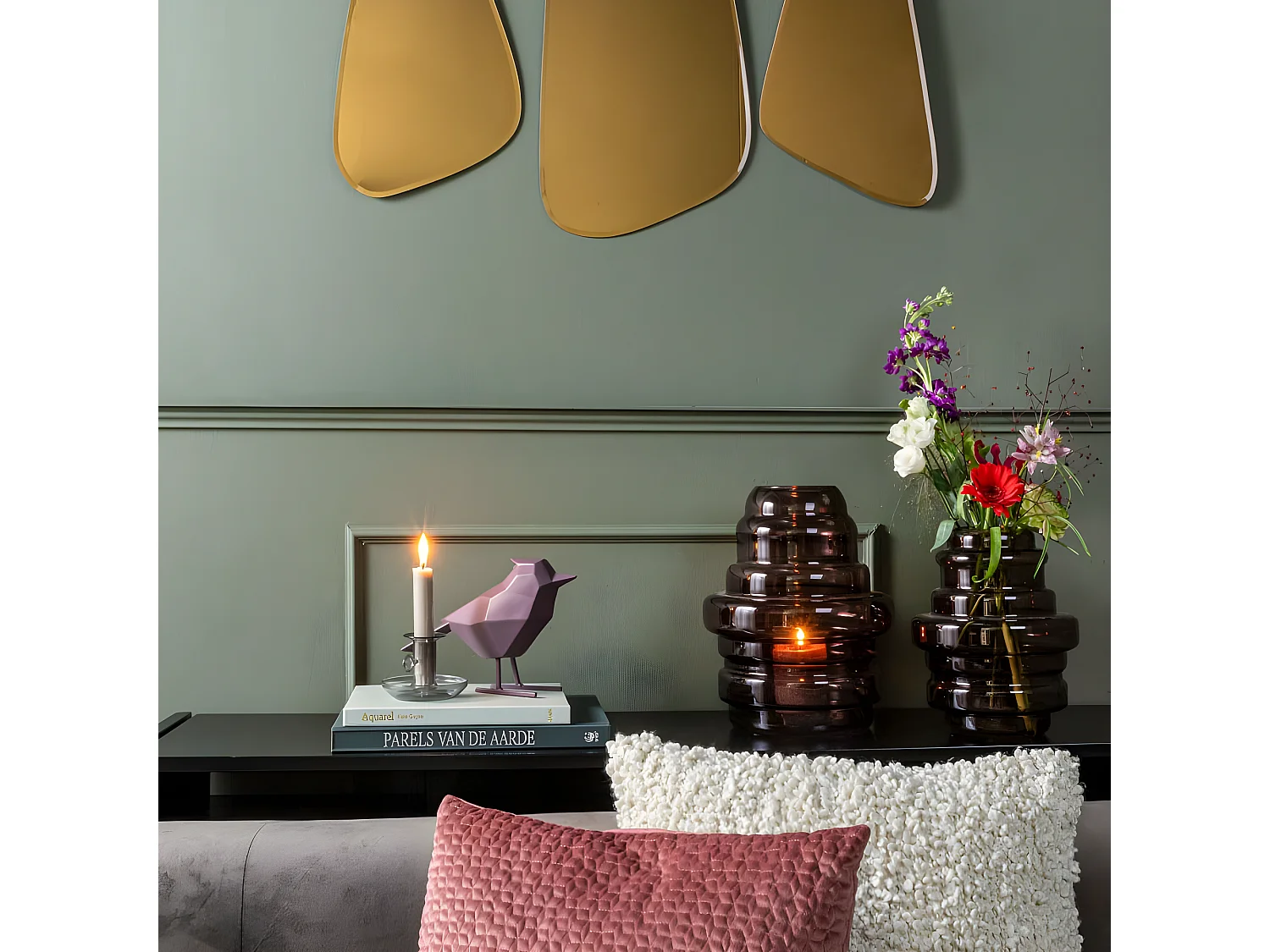 Vase Distinct Marron  Present Time