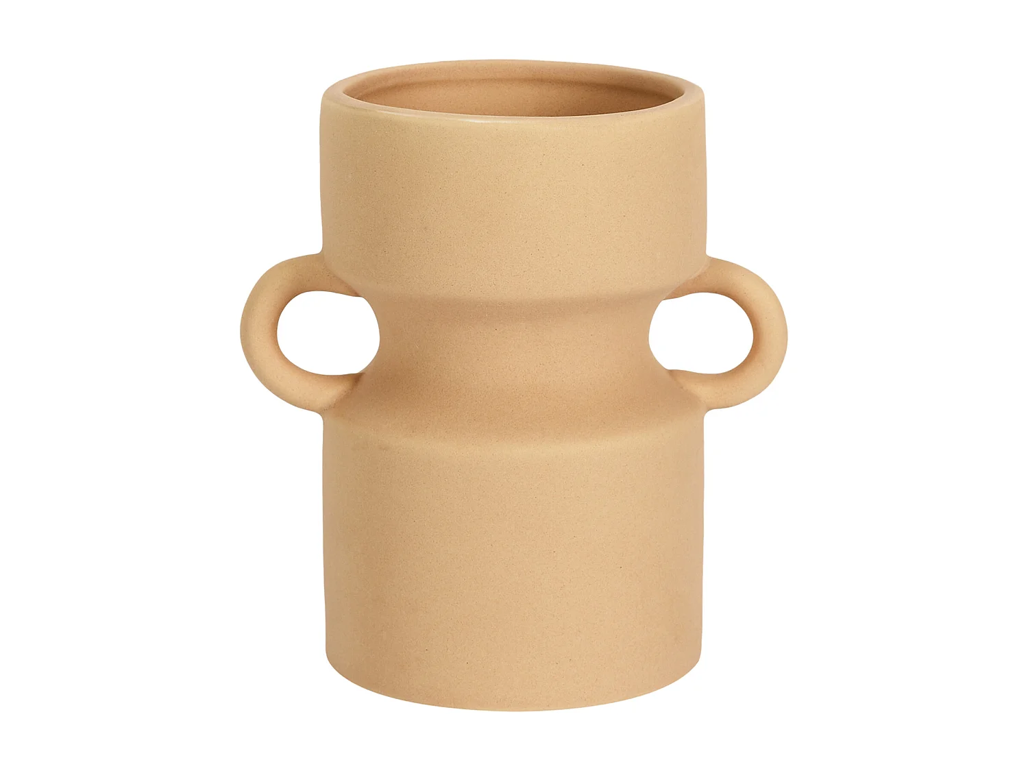 Vase Anse Ceramique Nude Arty H15.5cm Marron