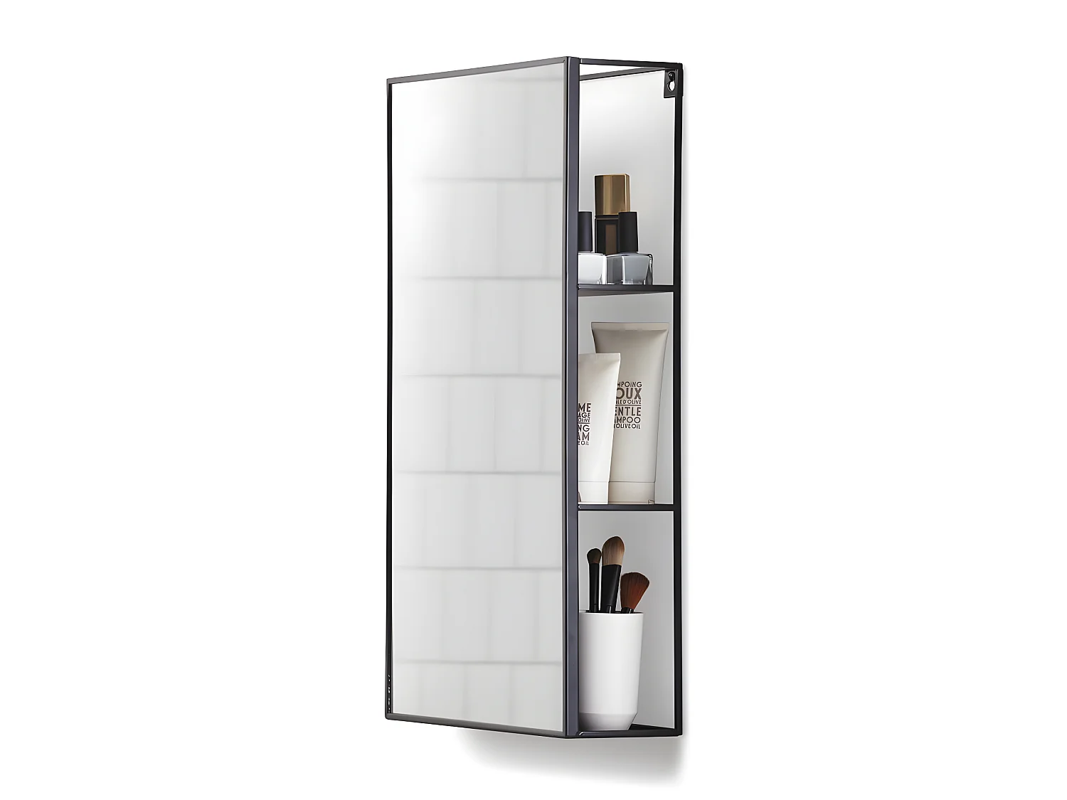 Miroir et rangements Cubiko Noir  Umbra