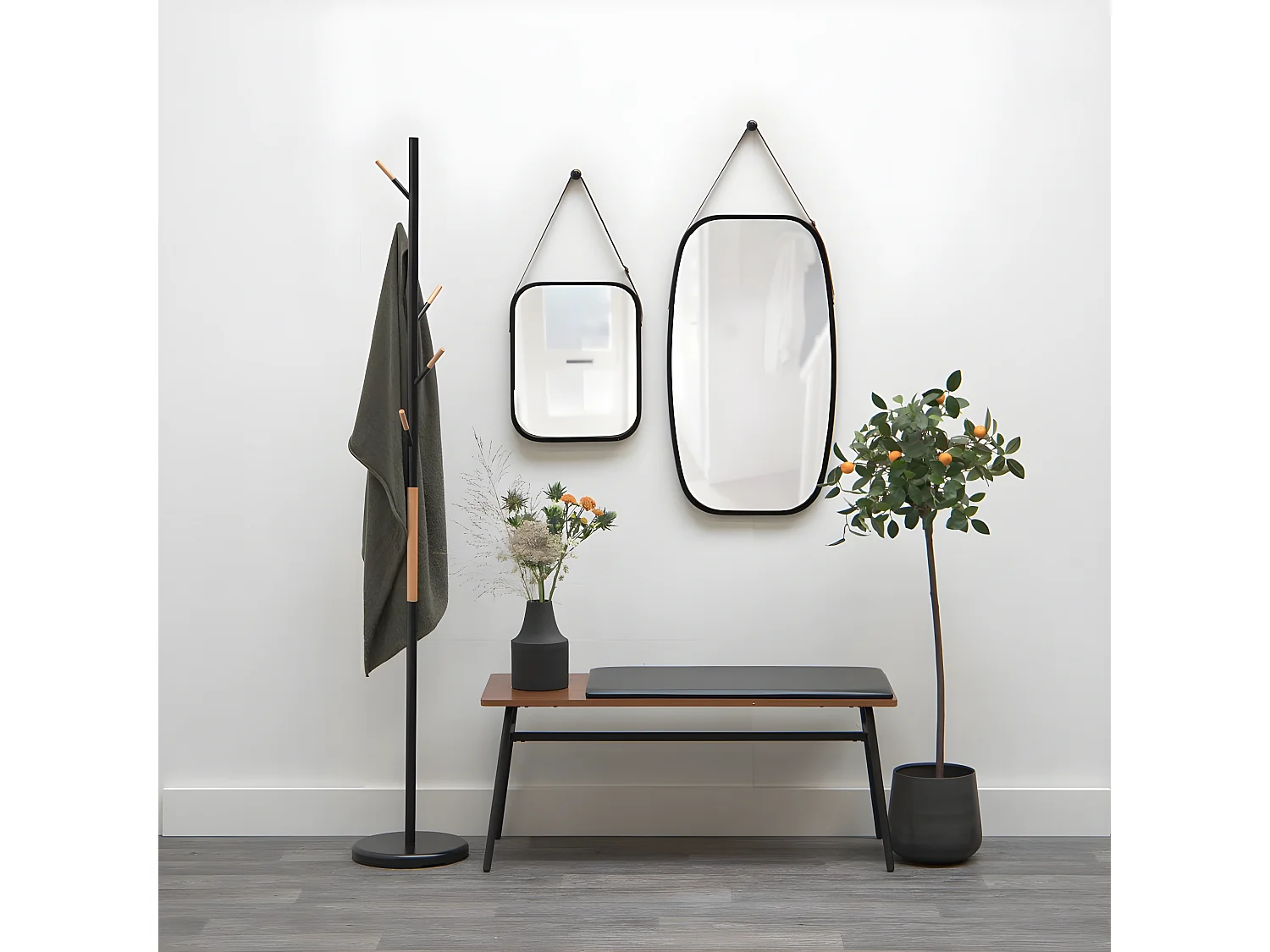 Miroir Idyllic Noir  Present Time