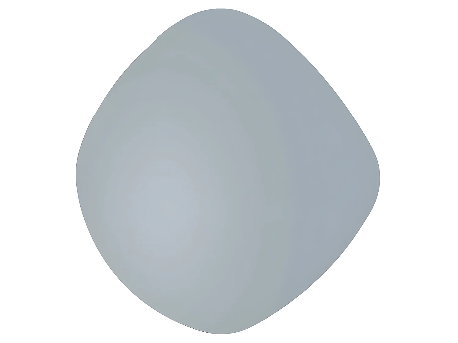 Mirror Organic Round - Donkergrijs