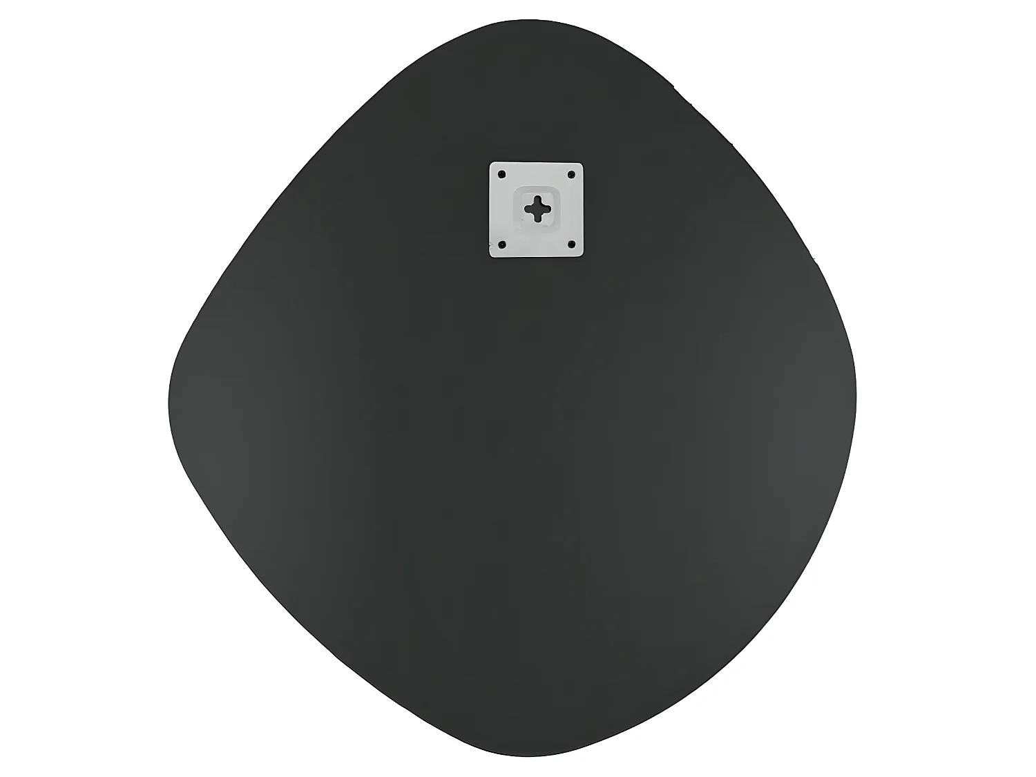 Mirror Organic Round - Donkergrijs