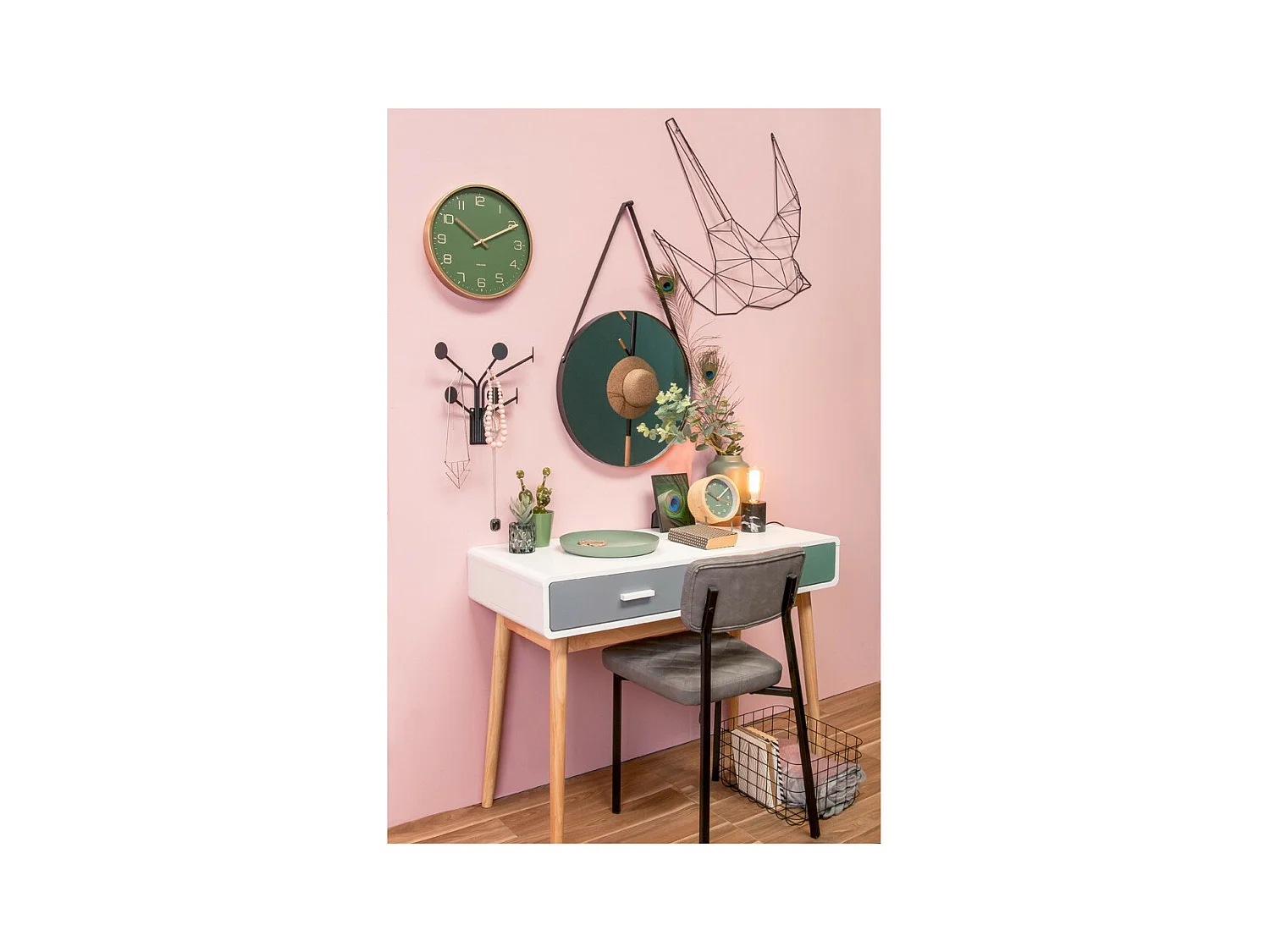 Miroir Balanced Noir  Present Time