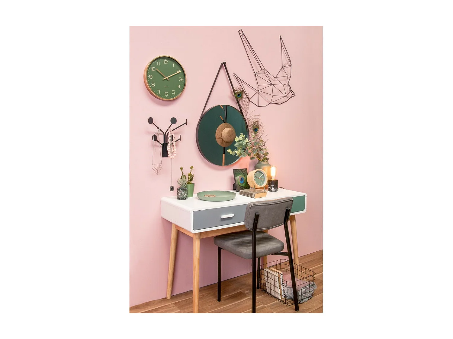 Miroir Balanced Noir  Present Time