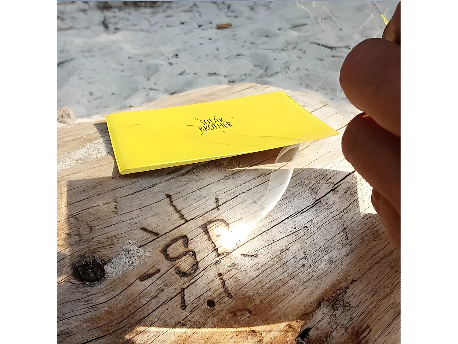 Miroir et allume feu solaire Argent  Solar Brother