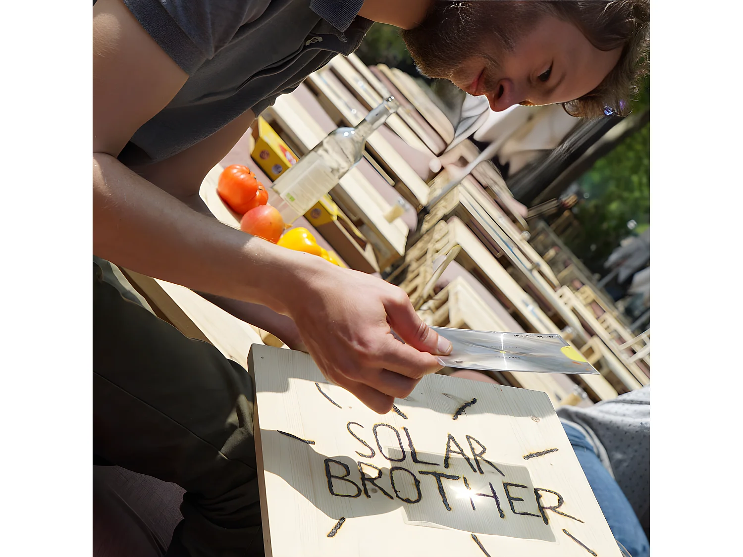 Miroir et allume feu solaire Argent  Solar Brother