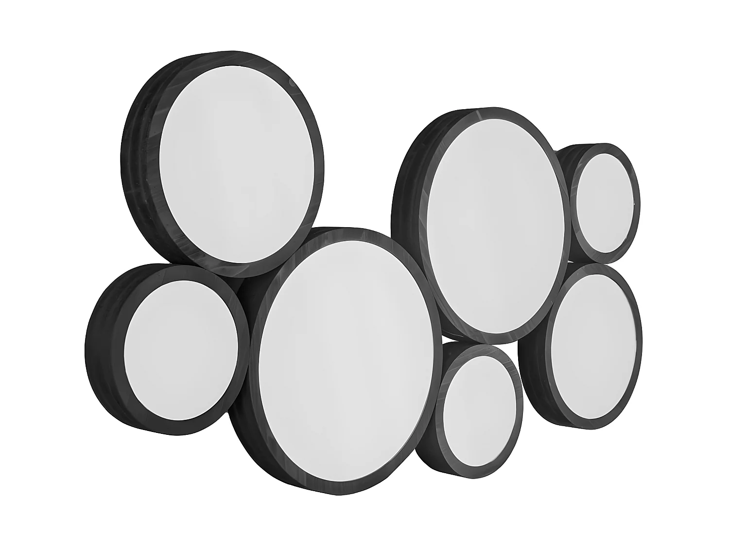 Miroir Wall Art Noir  Present Time