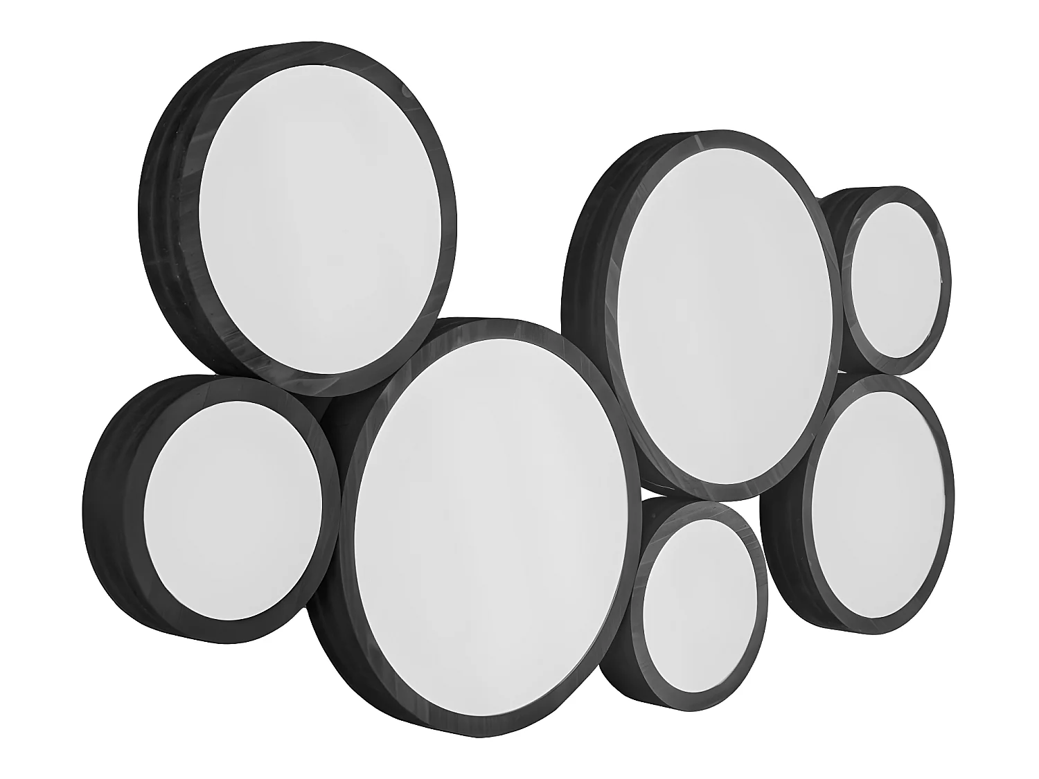 Miroir Wall Art Noir  Present Time