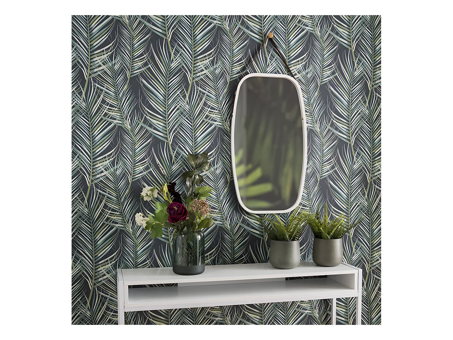 Miroir Idyllic large Blanc  Present Time